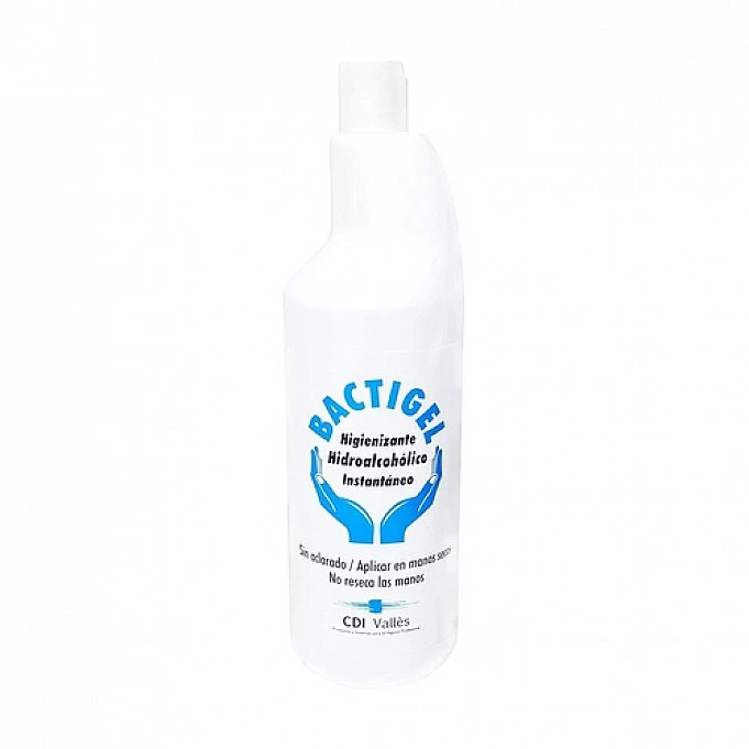 Gel hidroalcohólico para manos 1 litro Bactigel Gel hidroalcohólico desinfectante para manos