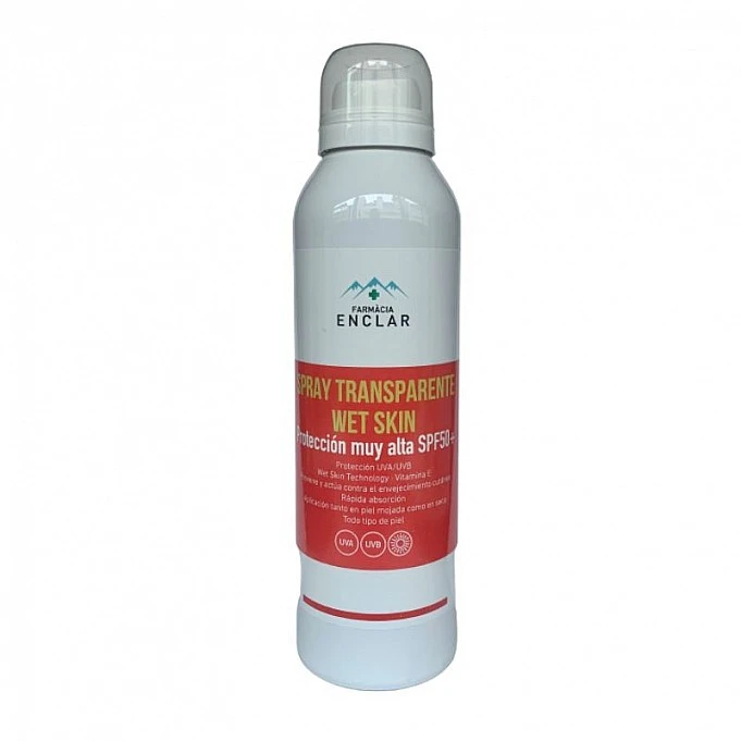 Protección Solar en Spray Transparente Wet Skin spf50+ protecctor solar Spray Transparente Wet Skin spf50+