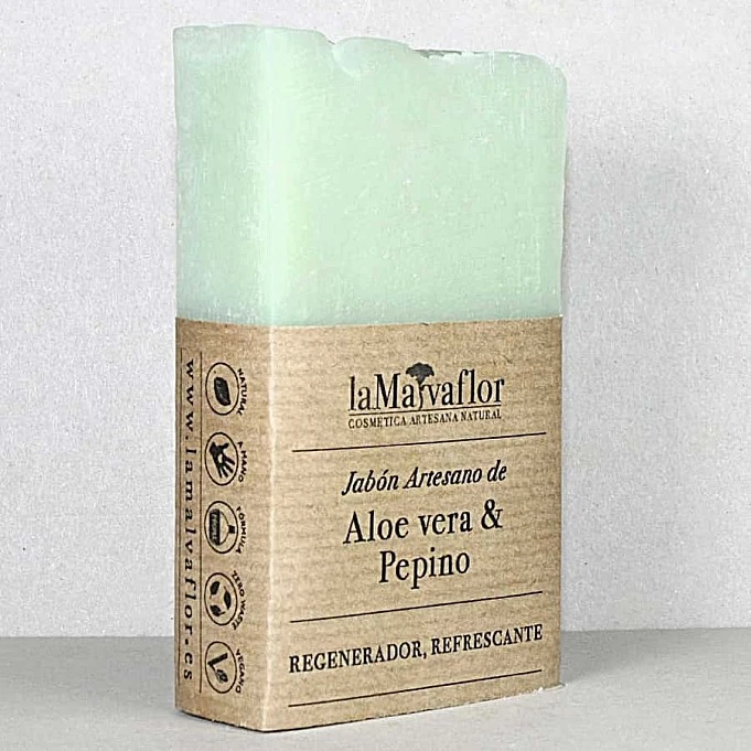 comprar lamalvaflor jabon artesanal aloe vera y pepino