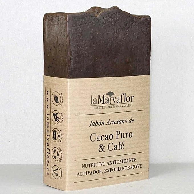 LaMalvaflor jabón artesanal de cacao puro y café comprar lamalvaflor jabon artesanal cacao puro cafe