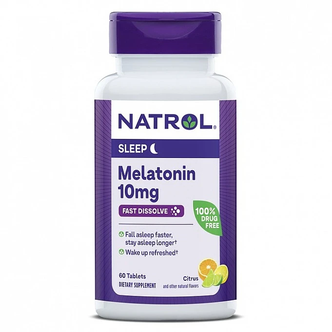 Natrol Melatonin Fast dissolve 10 mg Citrus