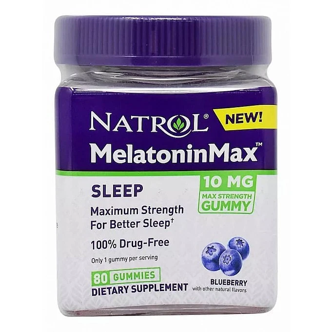 Natrol MelatoninMax 5mg 80 gummies