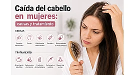 Caída del cabello en mujeres: causas y tratamiento