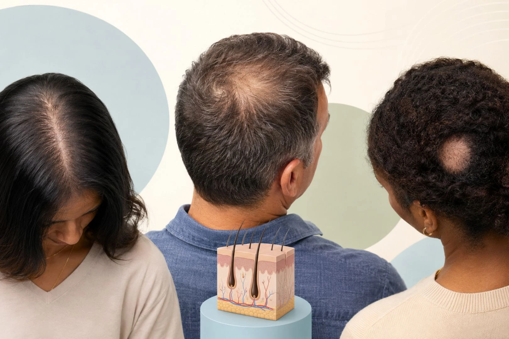 Tipos de alopecia y caída del cabello