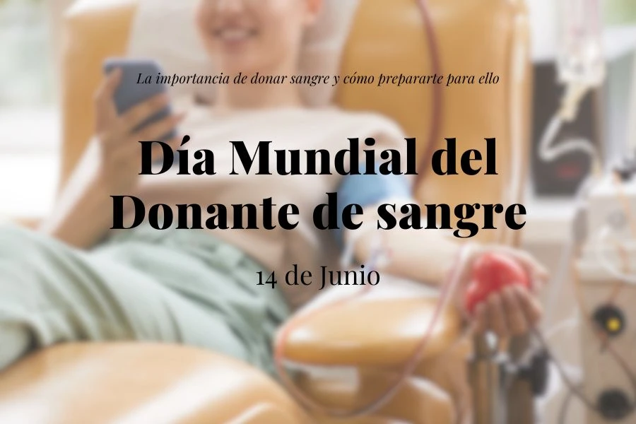 mujer donando de sangre mientras consulta móvil cómodamente reposada en sillón de unidad médica