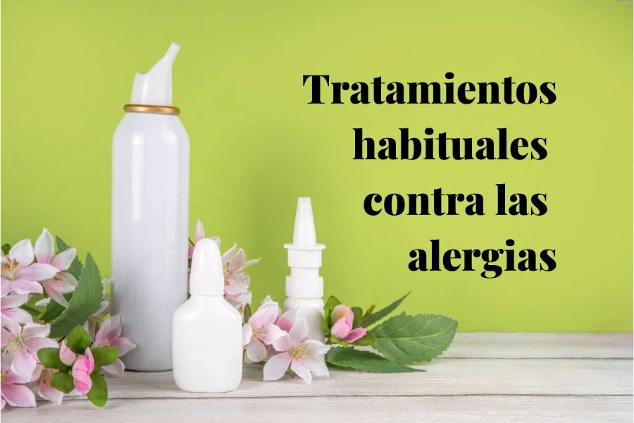 muestra de productos de parafarmacia para las alergias